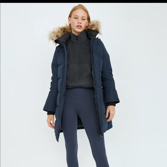 Tna powder parka, navy, size M - Picture 1 of 5